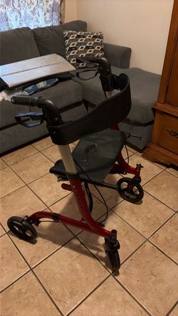 Upright Rollator Walker with Seat