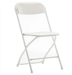 White Plastic Folding Chairs