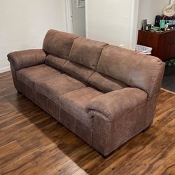 Faux Leather Couch