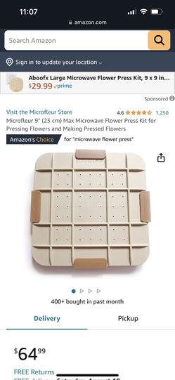 Microfleur Flower Pressing 