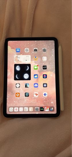 Like new iPad Mini 6th Generation 64 GB and 2nd Generation Apple Pencil