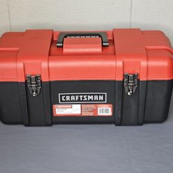 Craftsman Tool Box Plastic with Lid Storage Tote Tray 20 inch Wide 59320