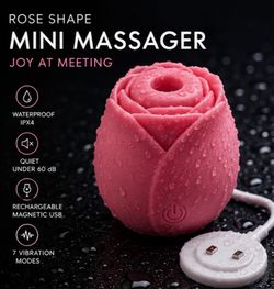 Rose Shape Rechargeable Mini Massager – Waterproof
