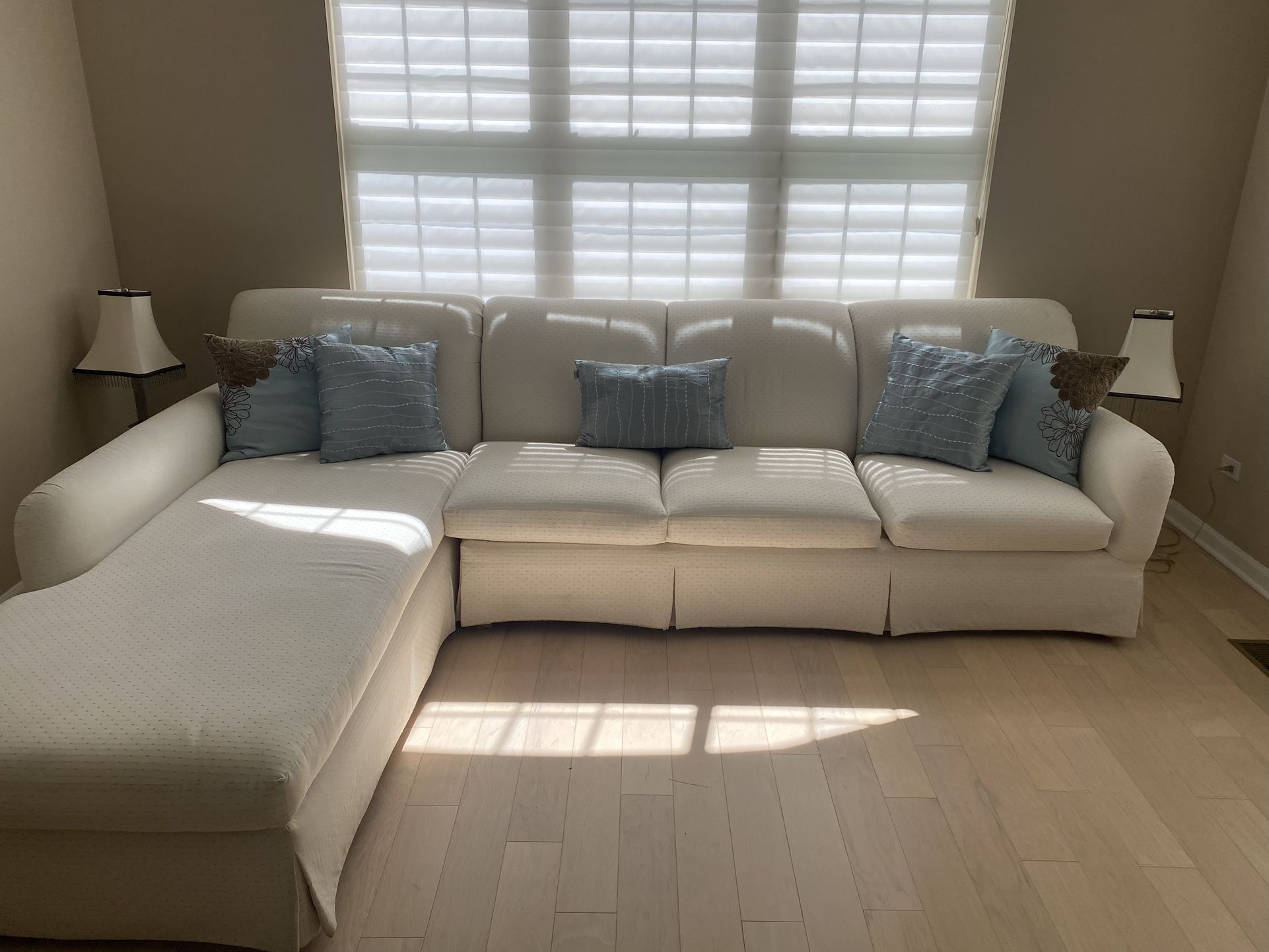 Cream Sectional Sofa. Pick Up In Glenview.