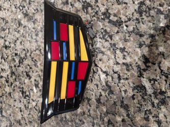 Blacked Out cadillac emblem Front And Rear