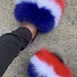 Genuine Fur Slides Sizes 5,5.5,7,8 Ready Message Size and Order 