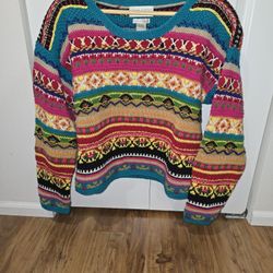 Hand Knitted Sweater - Size L