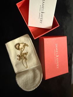 James Avery gold 14k Petite Heart Necklace