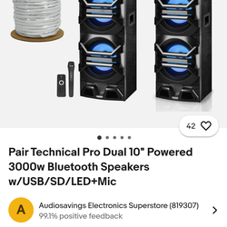 Vendo bocinas  en perfecto estado trae Bluetooth ux  radio  USB  trae micrófono y control