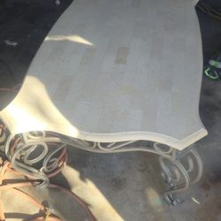 Marble Coffee Table  Metal Frame For Legs