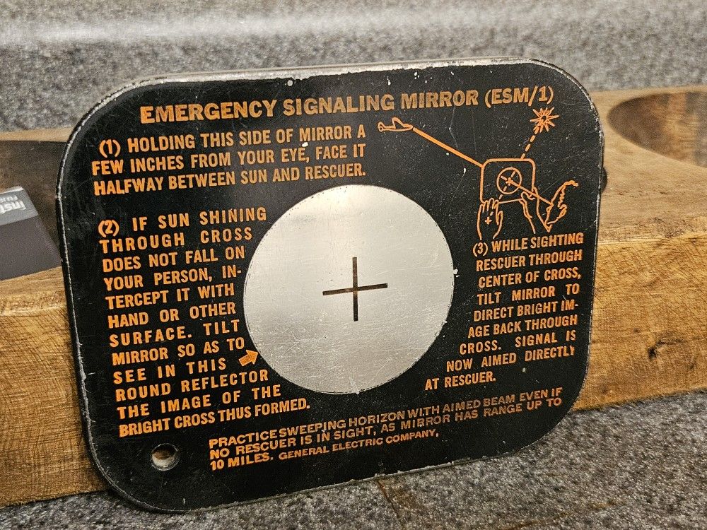 Vintage Midcentury Boy Scout Survivsl Mirror