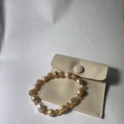 Champagne Freshwater Culture Pearl Bracelet 