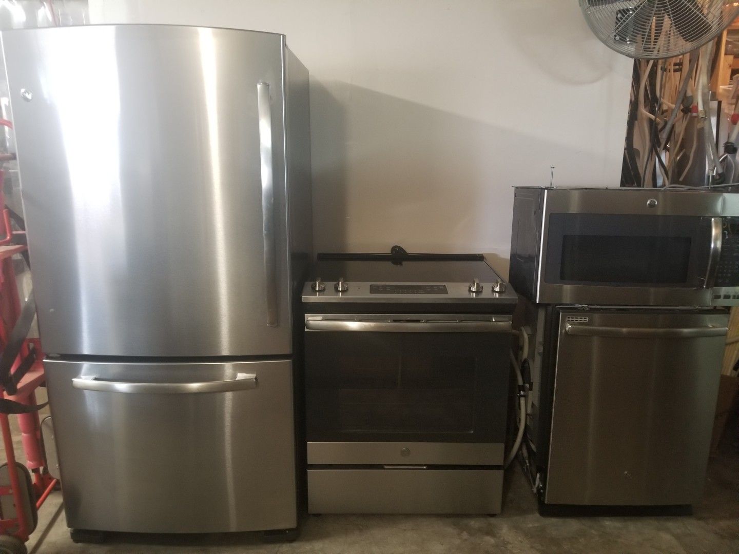 GE stainless steel appliances