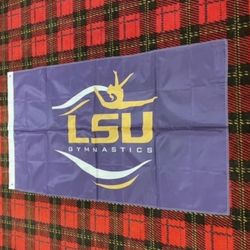 Brand New LSU Tigers Gymnastics Banner Flag 