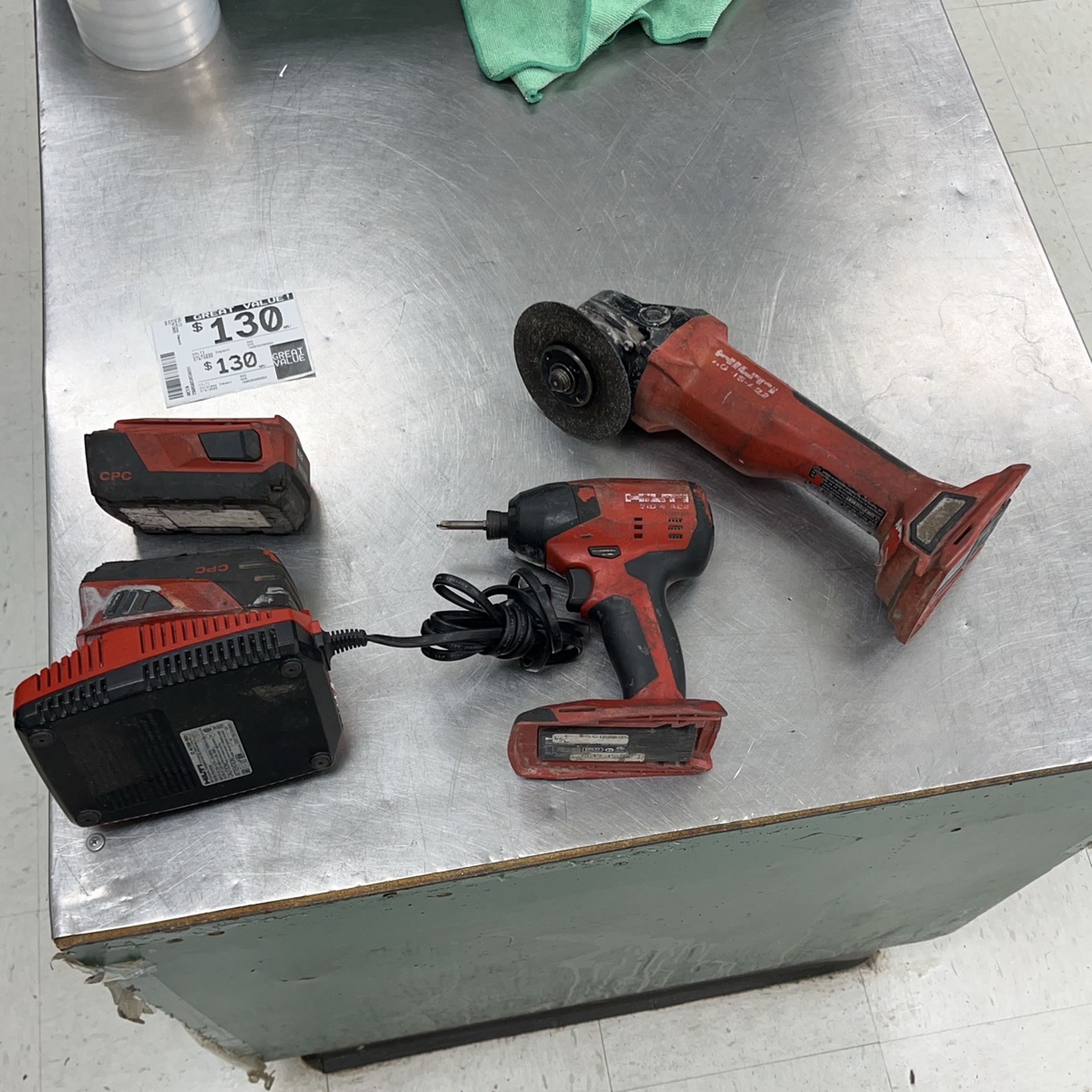Hilti 2pc Cordless Combo 2 Batts And Charger