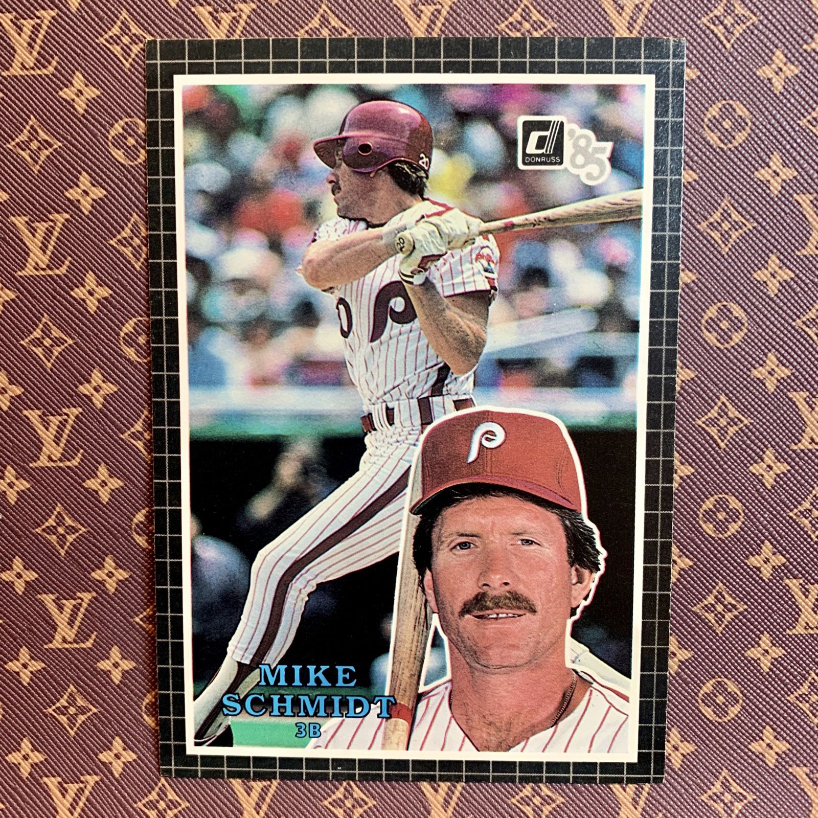 Vintage Philadelphia Phillies 1985 Mike Schmidt jumbo Baseball Card 