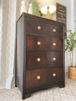 Vintage Art Deco Waterfall Dresser