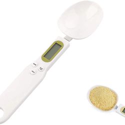 Digital Spoon Scale for Kitchen Food High Precision Small Scale with Tare Function Weighing （White500g ）