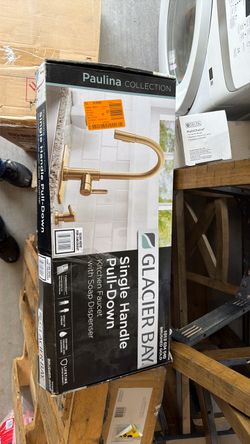 Glacier Bay Paulina Pull-Down Kitchen Faucet Brushed Gold