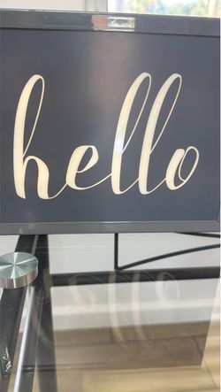 Hello Light Up LED Sign