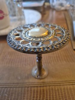 Vintage Victorian brass trivet pot stand