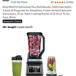 Ninja Professional Plus Blender Duo With Auto Iq