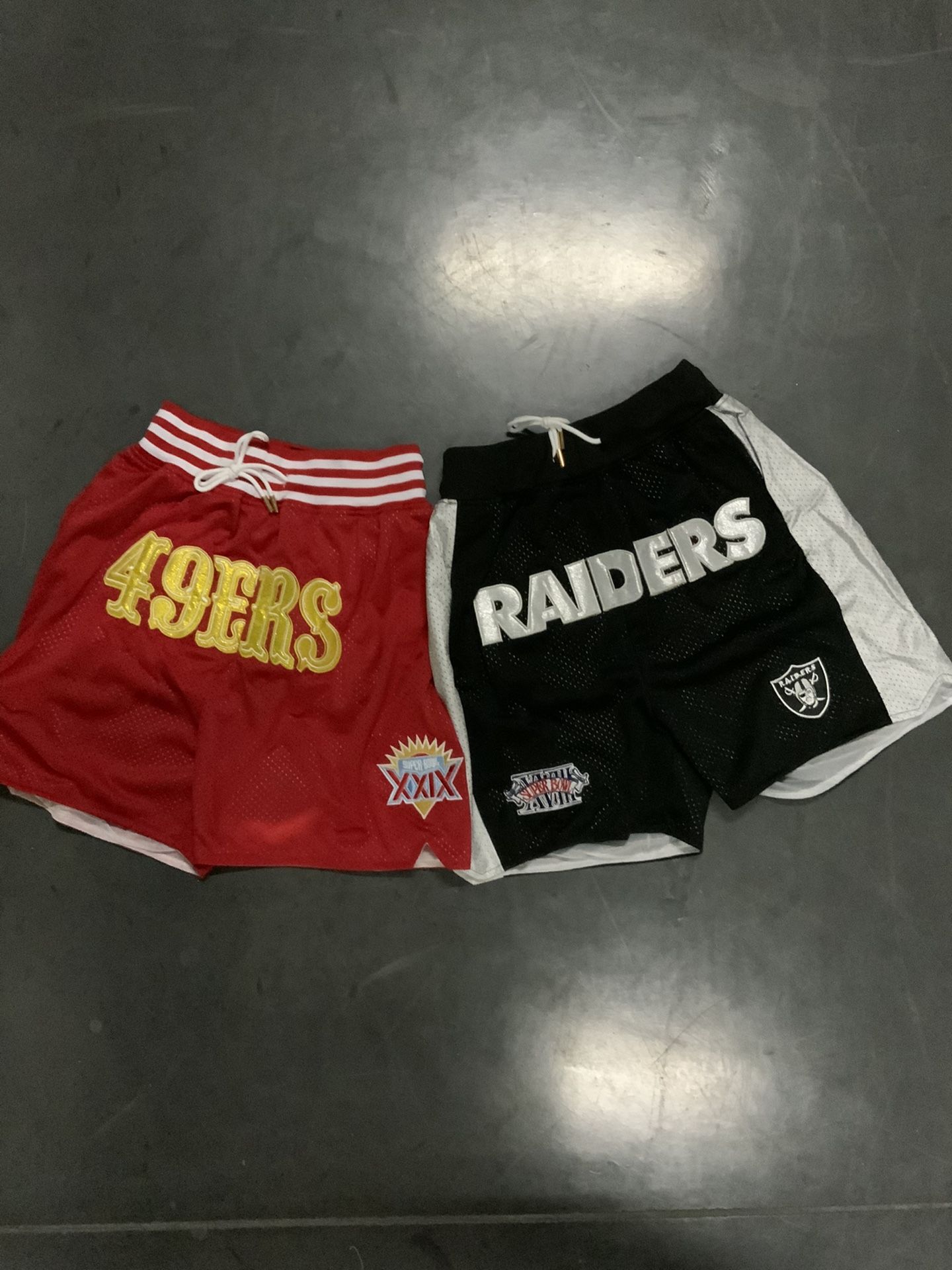 Raiders & 49ers Basketball Shorts