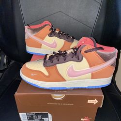 Nike Dunk Mid Social Status Chocolate Milk Sz 6.5