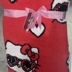 Hello Kitty Sherpa Blanket Valentine 