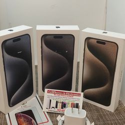Iphone 15 Pro Max 256 Gb Brand New With Free  SP On Cash Deal $1069
