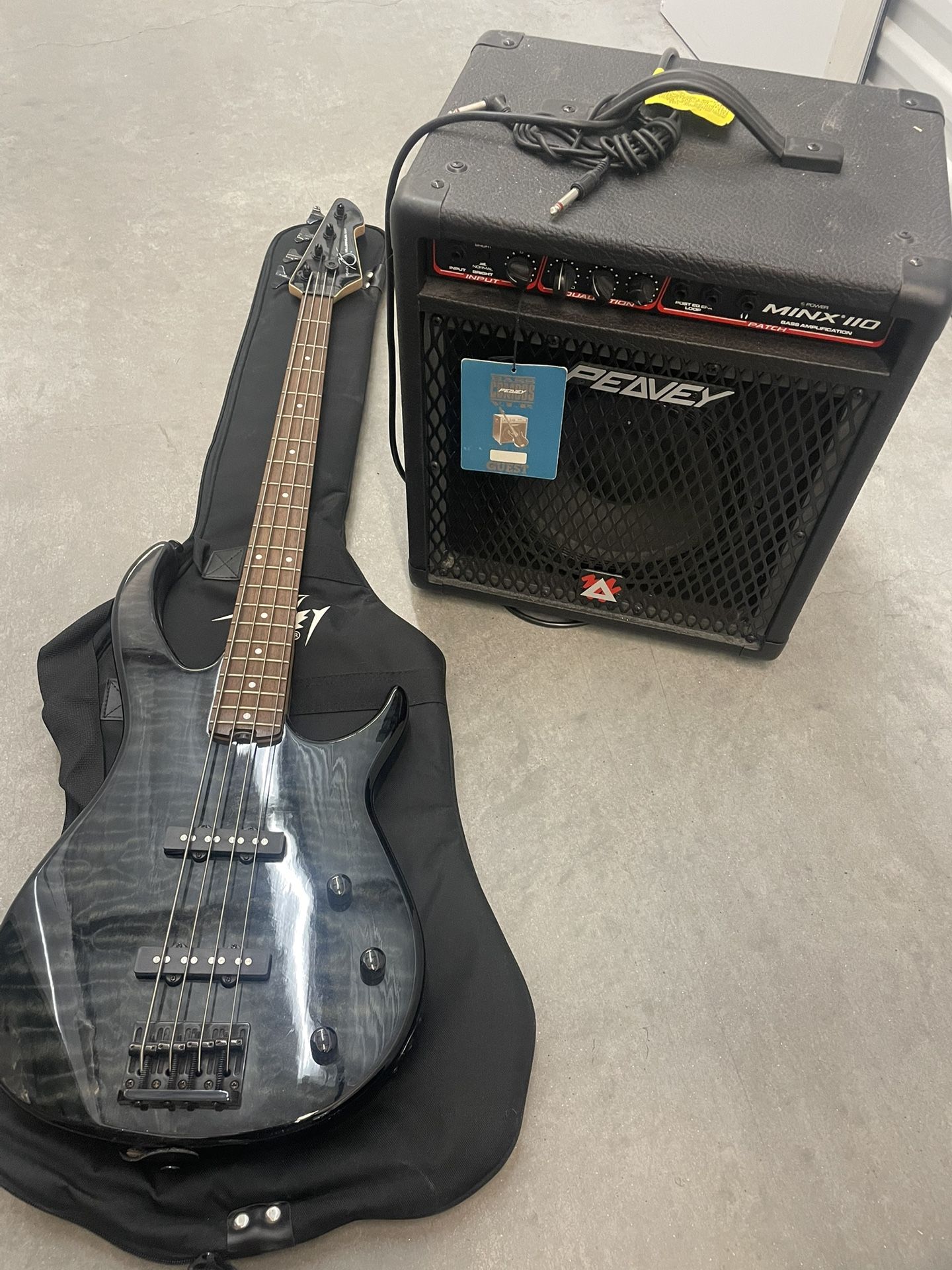 Peavey Millennium BXP Bass Guitar + Amp Package – $350