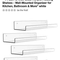 Wall Mounted Floating Shelves 4 Pack