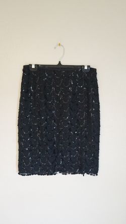 Vintage Sequined Pencip Skirt
