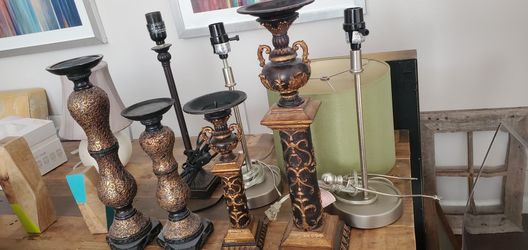Various Candle Holders & Lamps