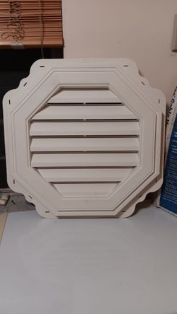 22 Inch Vinyl Octagon Gable Vent (New)