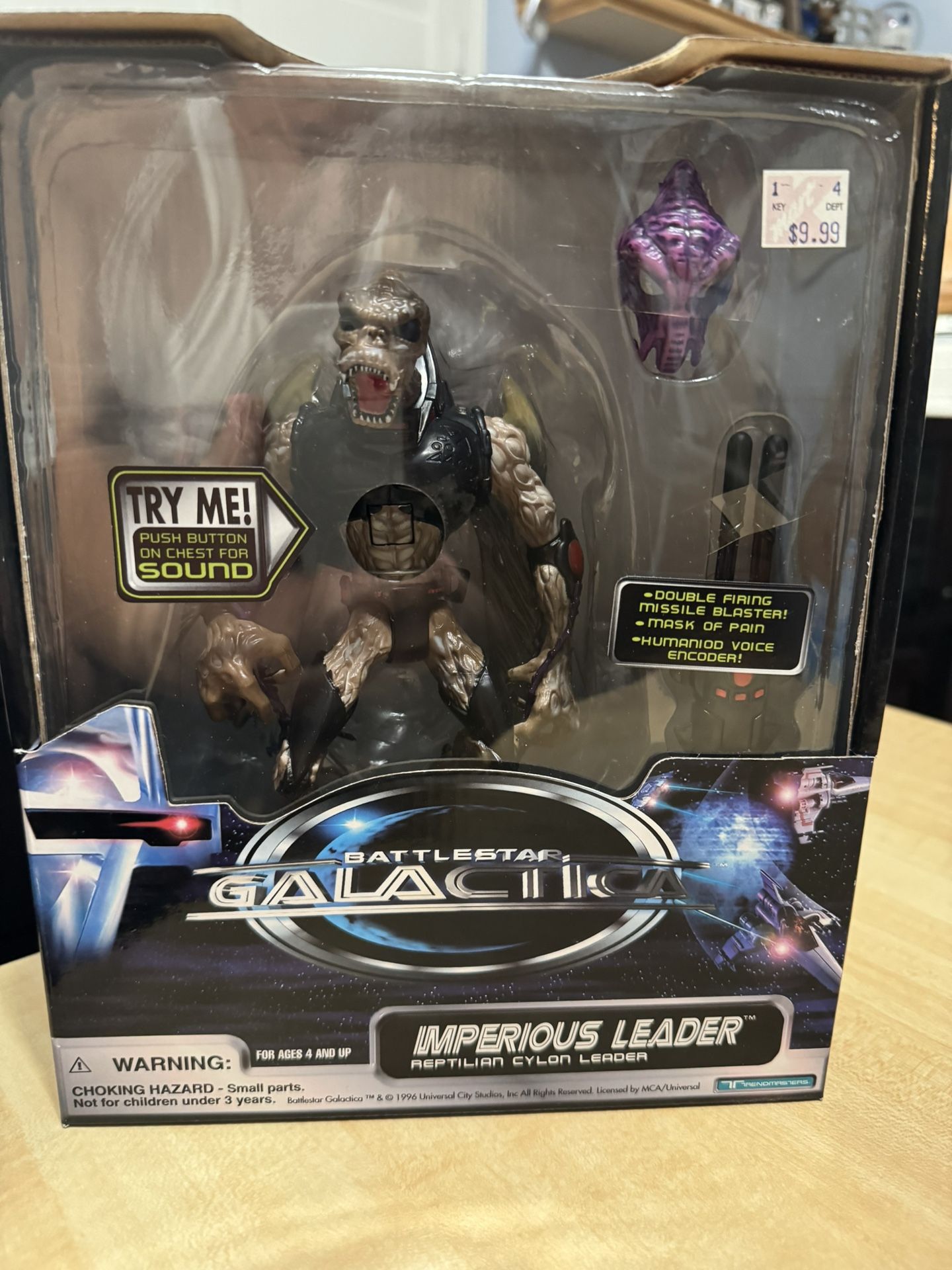 Vintage 1996 Trendmasters Battlestar Galactica Imperious Leader Action Figure Sealed