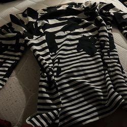 Black And White Abstract Shirt