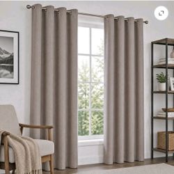 Grommet Blackout Curtain Panels – Taupe
