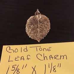 Gold Tone LEAF CHARM only