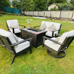 Brand New Patio Furniture With Fire Table 