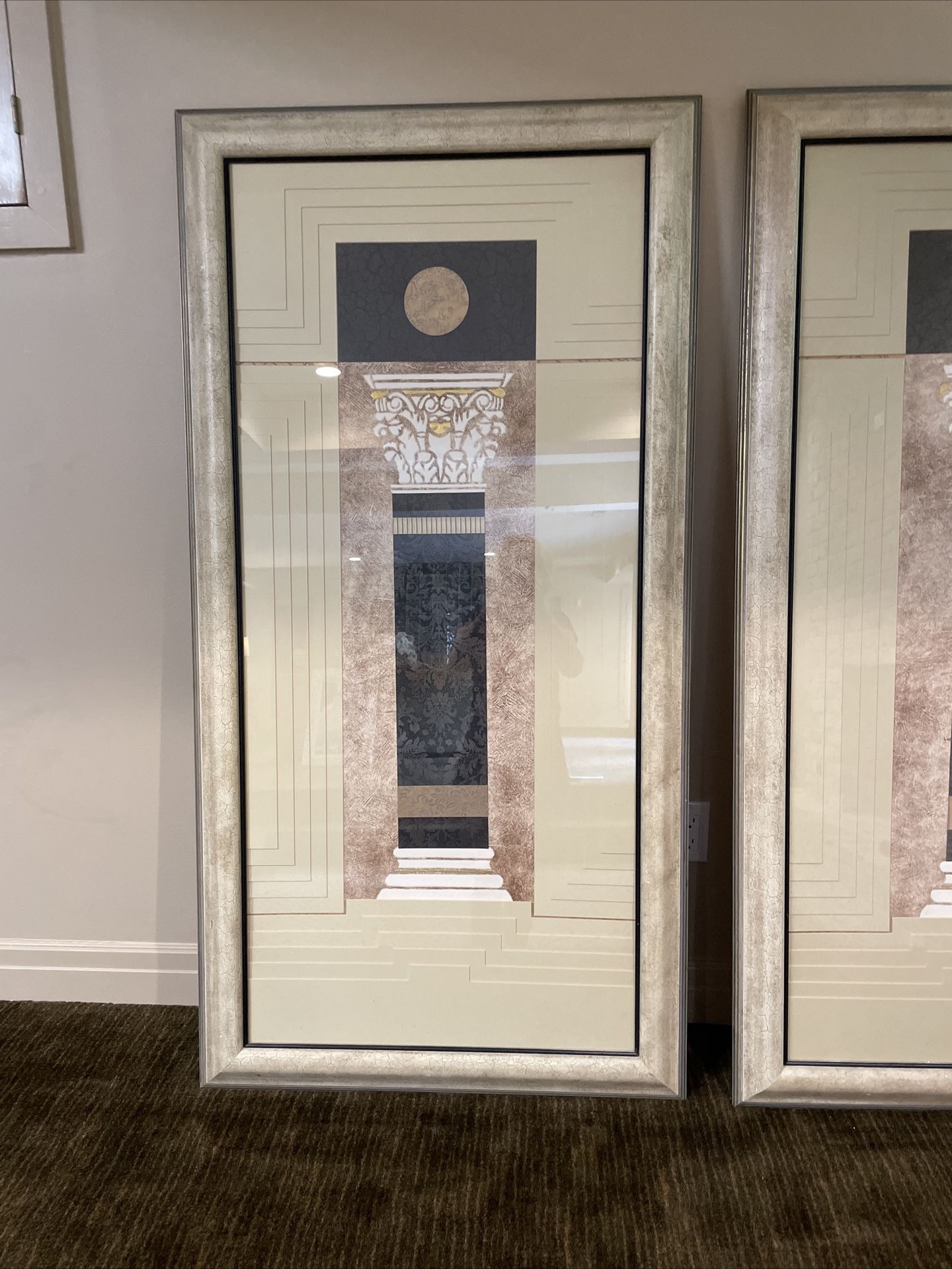 Massive Pair Of Gallery Quality Art