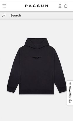 Fear of God Essentials Jet Black Hoodie