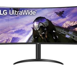 LG 34WP65C-B UltraWide Computer Monitor 34-inch QHD (3440x1440) 160Hz, HDR10, AMD FreeSync