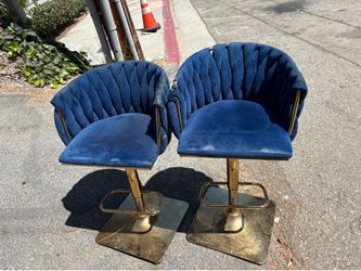 Art deco retro bar stools with adjustable height