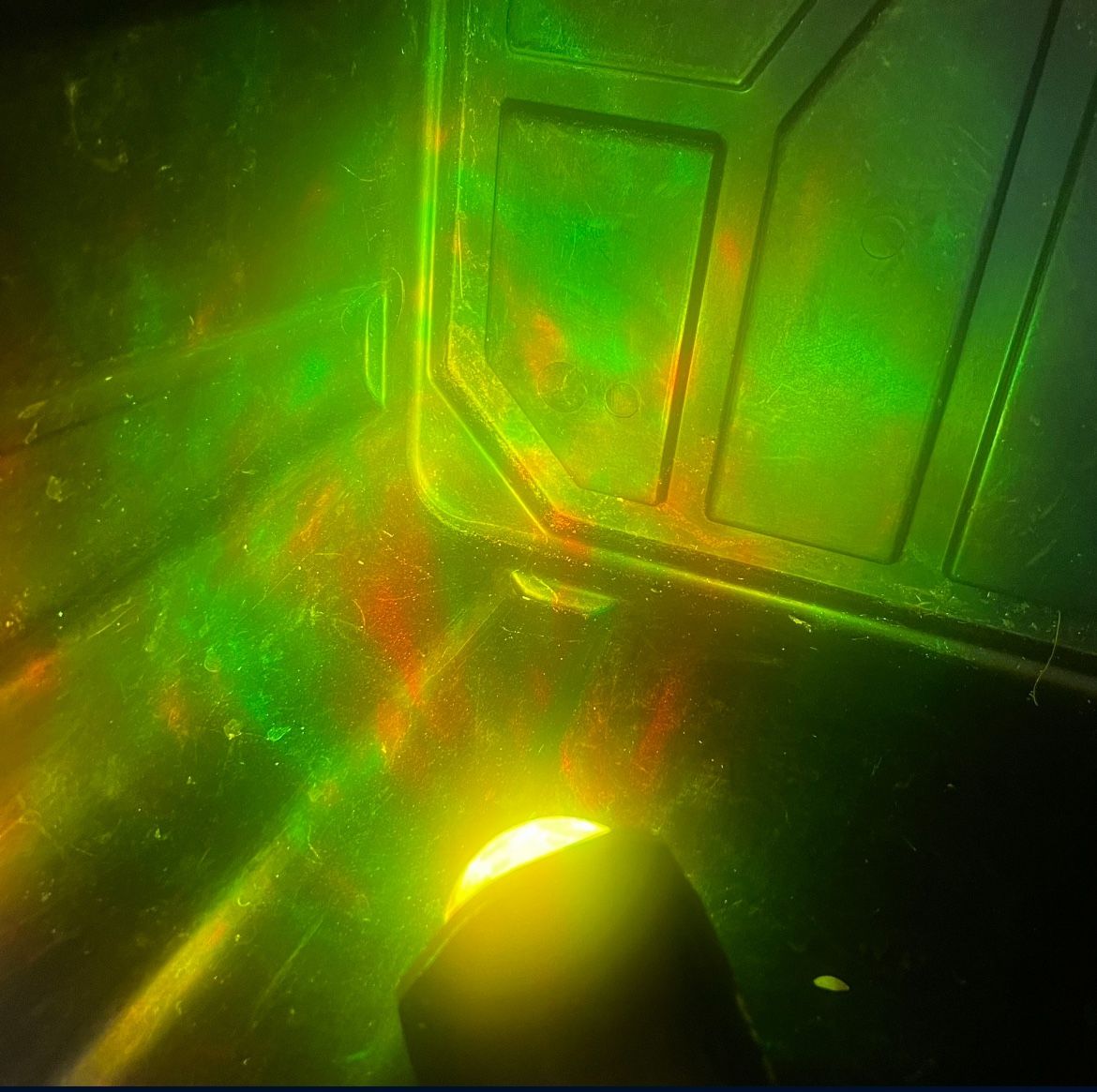 Green/Orange Moving Halloween Yard Light Decoration Spotlight