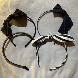 4-pack Bows/Braided Headbands
