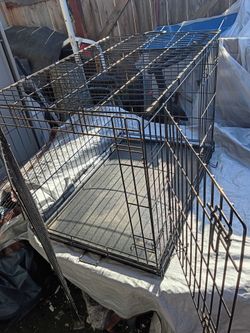 Foldable Wire Dog Crate with Divider Panel_36 L x 24 W x 27 H