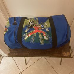 Power Ranger Blue Duffel Bag
