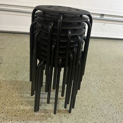 Lot Of 10 Stools 