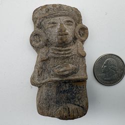 Terracotta Figurine Fragment Earspools Classic Mesoamerican PreColumbian